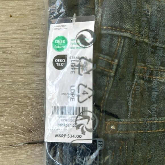 Carters OshKosh Kid Straight-Leg Jeans Dark Wash 10R NWT IN PACKAGE - Picture 5 of 8
